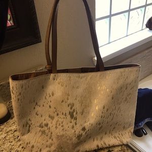 Calfhair tote